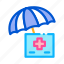 care, checkup, health, healthcare, medical, umbrella, under 