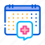 calendar, checkup, health, healthcare, hospital, list, visit 