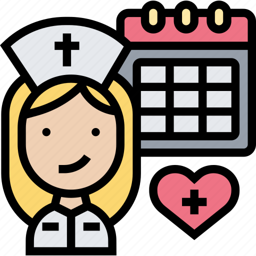 Annual, health, checkup, nurse, appointment icon - Download on Iconfinder
