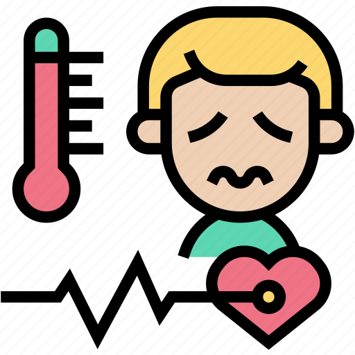 Heart, rate, beat, fever, illness icon - Download on Iconfinder
