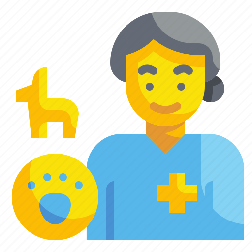 Veterinarian, paw, animal, pet, profession, doctor, avatar icon - Download on Iconfinder