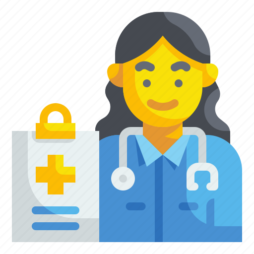 Woman, doctor, medical, profession, occupation, health, physician icon - Download on Iconfinder