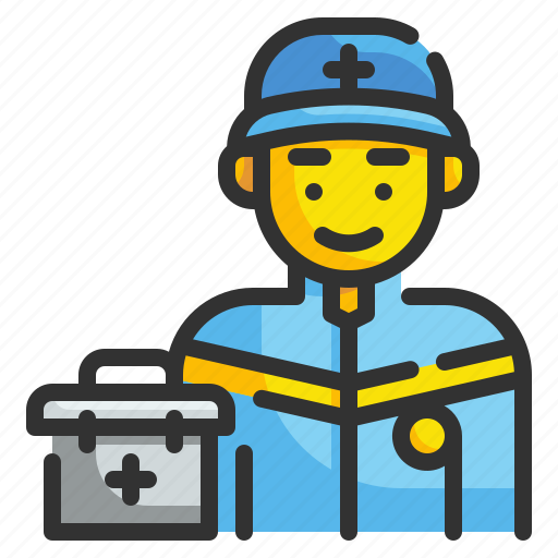 Paramedic, ambulance, professions, medical, hospital, occupation, doctor icon - Download on Iconfinder