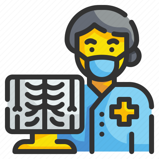 Radiologist, profession, doctor, xray, medical, bone, man icon - Download on Iconfinder