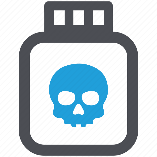 Bottle, deadly, poison, potion, skull, toxic icon - Download on Iconfinder