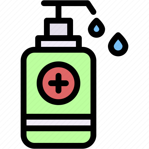 Hand, sanitizer, alcohol, gel, antibacterial, hydro, alcoholic icon - Download on Iconfinder
