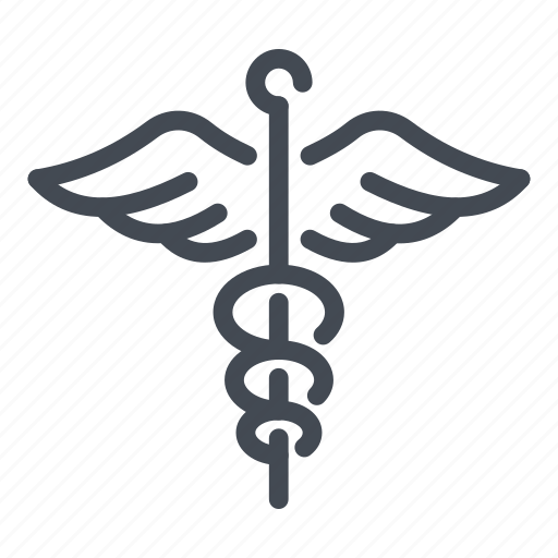 Caduceus, emergency, health, healthcare, hospital, medical, snake icon - Download on Iconfinder