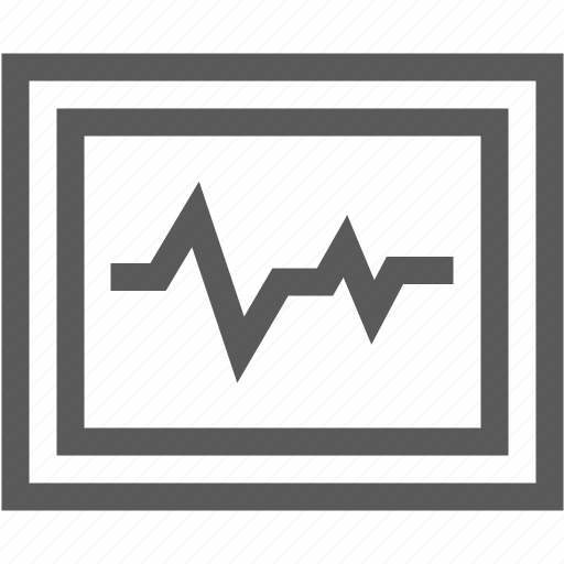 Ecg, electrocardiogram, hear, machine, rate, surgery icon - Download on Iconfinder