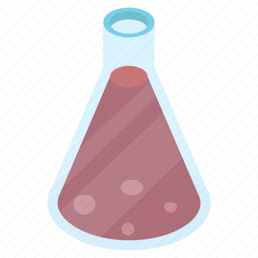Flask, lab apparatus, lab equipment, laboratory testing, laboratory tool  icon - Download on Iconfinder