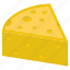 cheddar, cheese, dairy product, food item, slice 