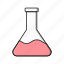 beaker, flask, lab, medical, science 
