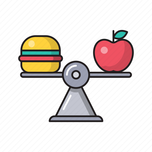 Apple, burger, fastfood, healthcare, measure icon - Download on Iconfinder
