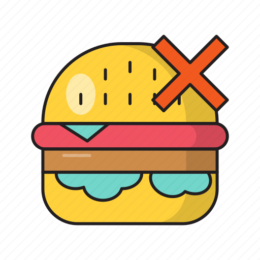 Banned, burger, fastfood, notallowed, restricted icon - Download on Iconfinder