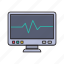 lcd, medical, monitor, pulses, screen 