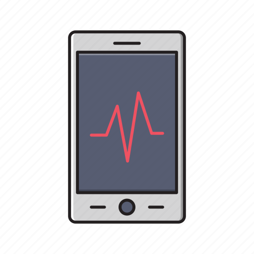 Health, medical, mobile, phone, pulses icon - Download on Iconfinder