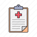 clipboard, document, healthcare, medical, report