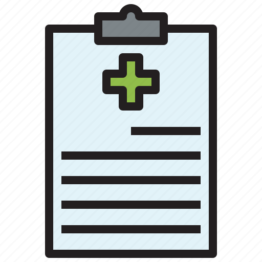Medical history, list, document, clipboard, verification, checking icon - Download on Iconfinder