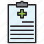medical history, list, document, clipboard, verification, checking 