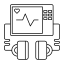 defibrillator, heart, monitor, beat, pulse, computer, heartbeat, technology 