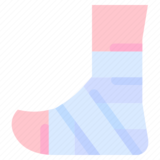 Bandaged, bukeicon, foot, health, healthcare, medical icon - Download on Iconfinder