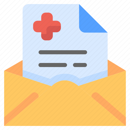 Email, envelope, letter, mail, medical, newsletter, result icon - Download on Iconfinder