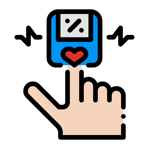 Oximeter, fingertip, healthcare, pulse, heartbeat icon - Download on Iconfinder