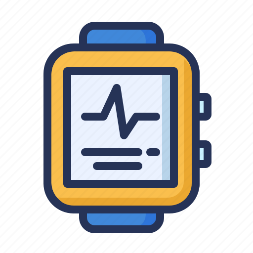 Cardiogram, ecg, pulsometer, wearable icon - Download on Iconfinder