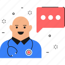 healthcare, medical, doctor, stethoscope, doctor communication, conversation, doctor advice