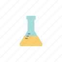 chemicals, erlenmeyer, flask, laboratory, science