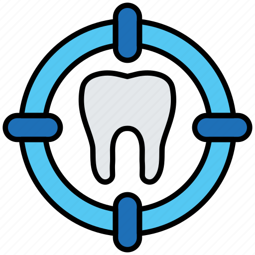 Healthcare, dentist, teeth, target, dental icon - Download on Iconfinder
