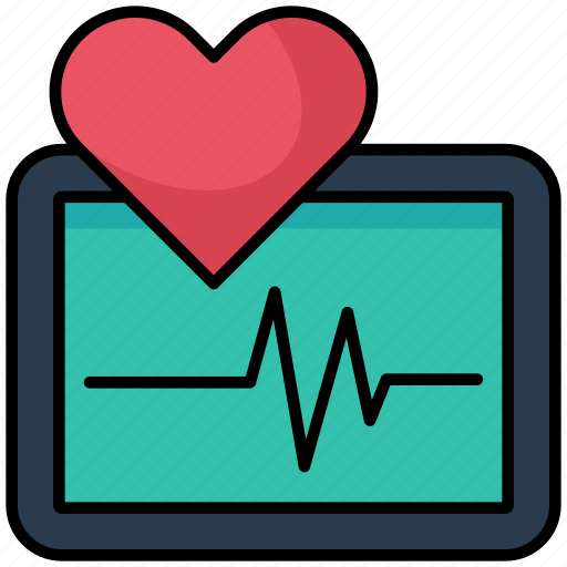 Healthcare, pulse, heartbeat, ecg, heart icon - Download on Iconfinder