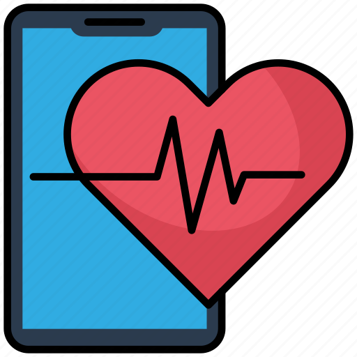 Healthcare, mobile, application, heartbeat, medical icon - Download on Iconfinder
