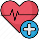 healthcare, heartbeat, pulse, add, heart