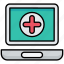 healthcare, e-health, online doctor, medical help, laptop 