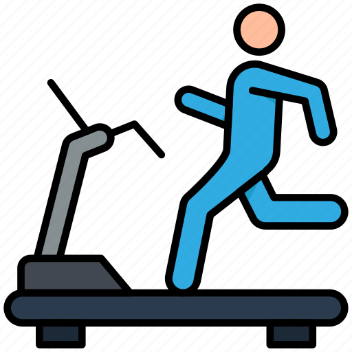 Healthcare, treadmill, fitness, run, exercise icon - Download on Iconfinder