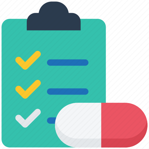 Healthcare, report, medicine, capsule, clipboard icon - Download on Iconfinder