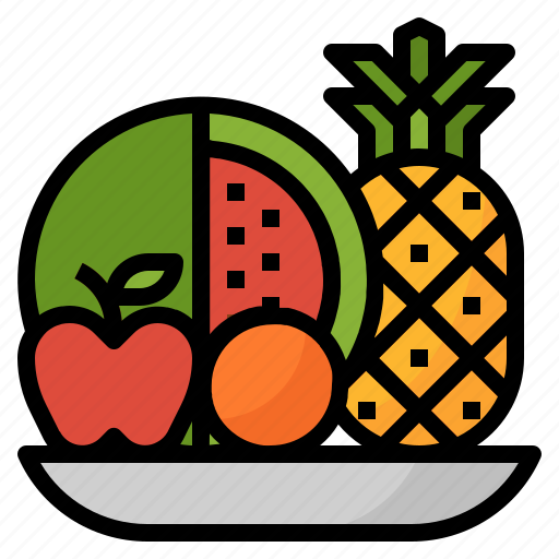 Apple, fruit, orange, pineapple, watermelon icon - Download on Iconfinder