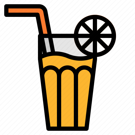 Drink, fresh, healthy, juice, orange icon - Download on Iconfinder
