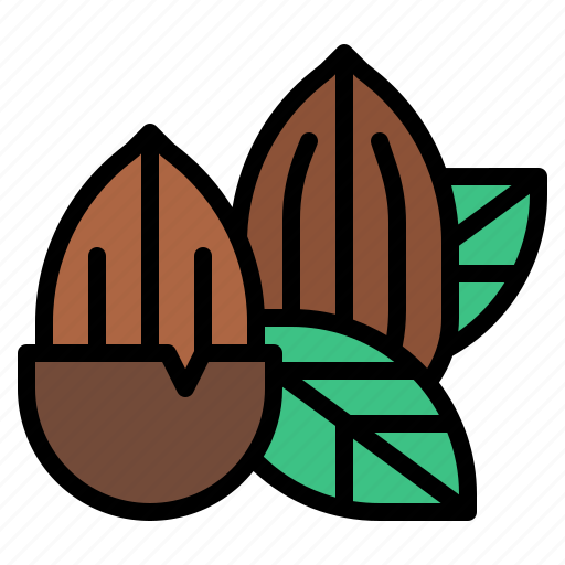 Almond, nut, healthy, food icon - Download on Iconfinder
