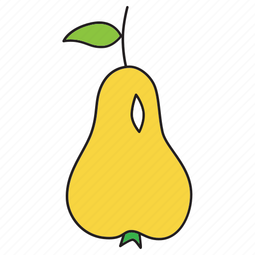 Food, friut, harvest, healthy, pear, seasonal, yellow icon - Download on Iconfinder