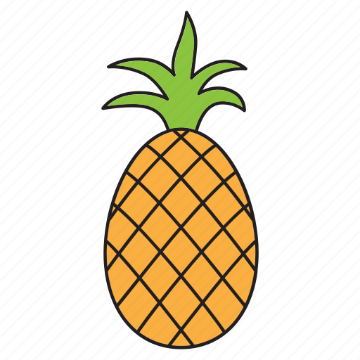 Ananas, food, friut, fruit, healthy, pineapple, tropic icon - Download on Iconfinder