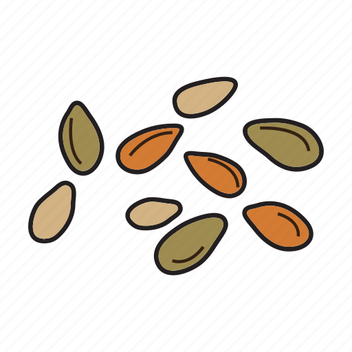 Diet, flax seed, food, healthy, sesame, vegan, vegetable icon - Download on Iconfinder