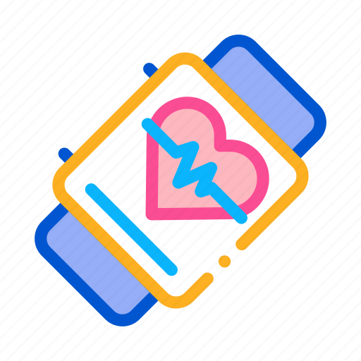 Bracelet, cardio, fitness, food, heart, lifestyle, watch icon - Download on Iconfinder
