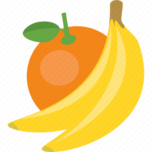 Banana, fruits, healthy eating, orange icon - Download on Iconfinder