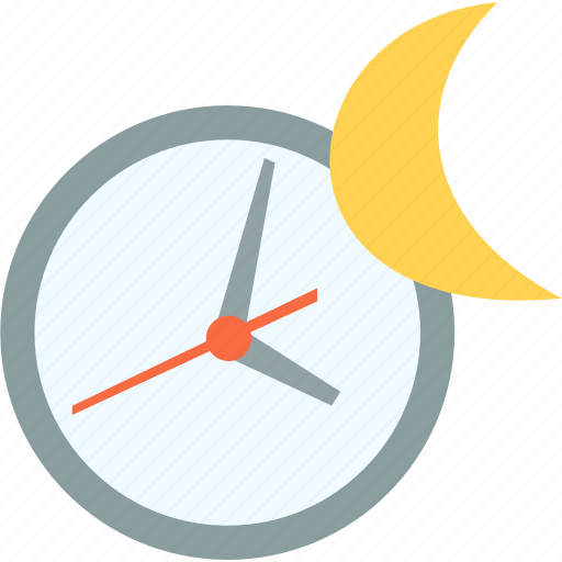 Clock, enough sleep, night, moon icon - Download on Iconfinder