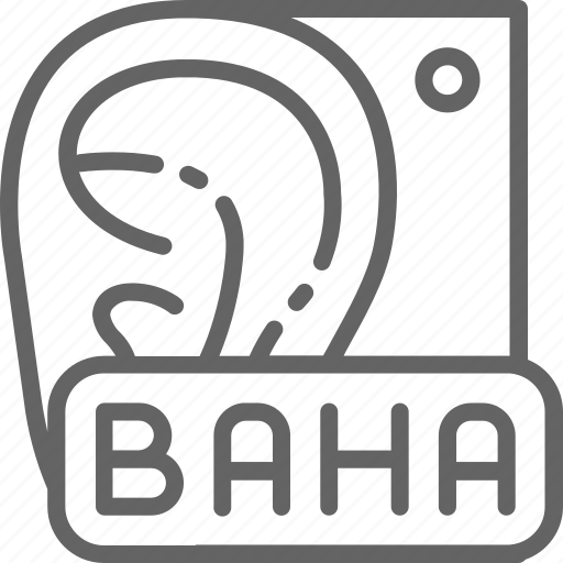 Aid, anchored, baha, bone, hearing, implant, listening icon - Download on Iconfinder
