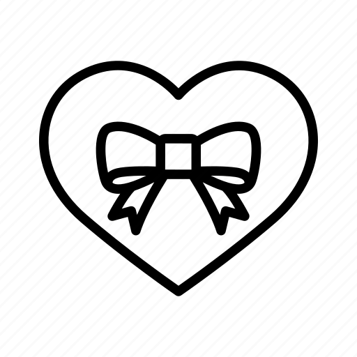 Heart, love, present, gift, bow icon - Download on Iconfinder