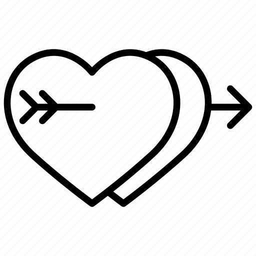 Heart, love, arrow, cupid, happy icon - Download on Iconfinder