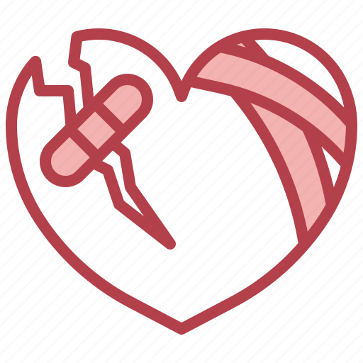 Broke, heart, injured, wound, love, romance icon - Download on Iconfinder