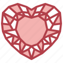 diamond, heart, jewel, valentines, sparkling, precious, stone